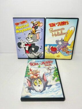Lot Of 3 Tom and Jerry DVDs Summer Holidays, Tom and Jerry Tales, Musical Mayhem